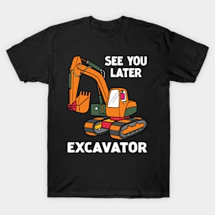 Pint-sized Powerhouse Excavator Whispers, Tee Triumph Extravaganza T-Shirt